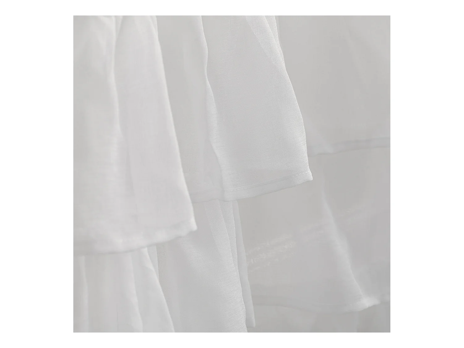 Eleganter Vorhang Cadis 140x250 cm, Mittelweiß