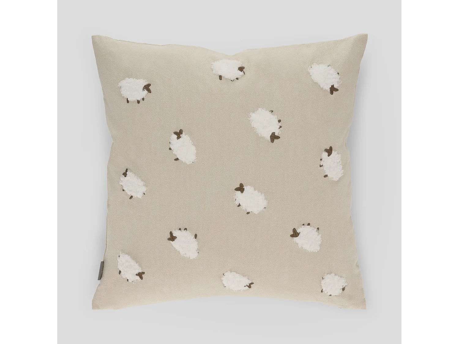 Housse De Couette Brodée Dormi Beige Moyen 45 x 45