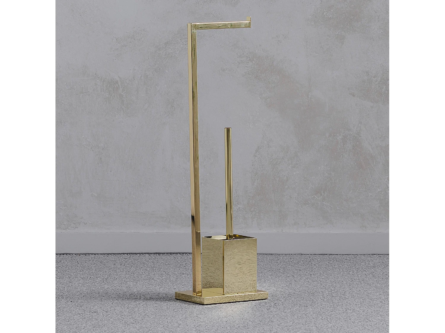 Toilettenbürstenhalter Simply New, Goldoptik