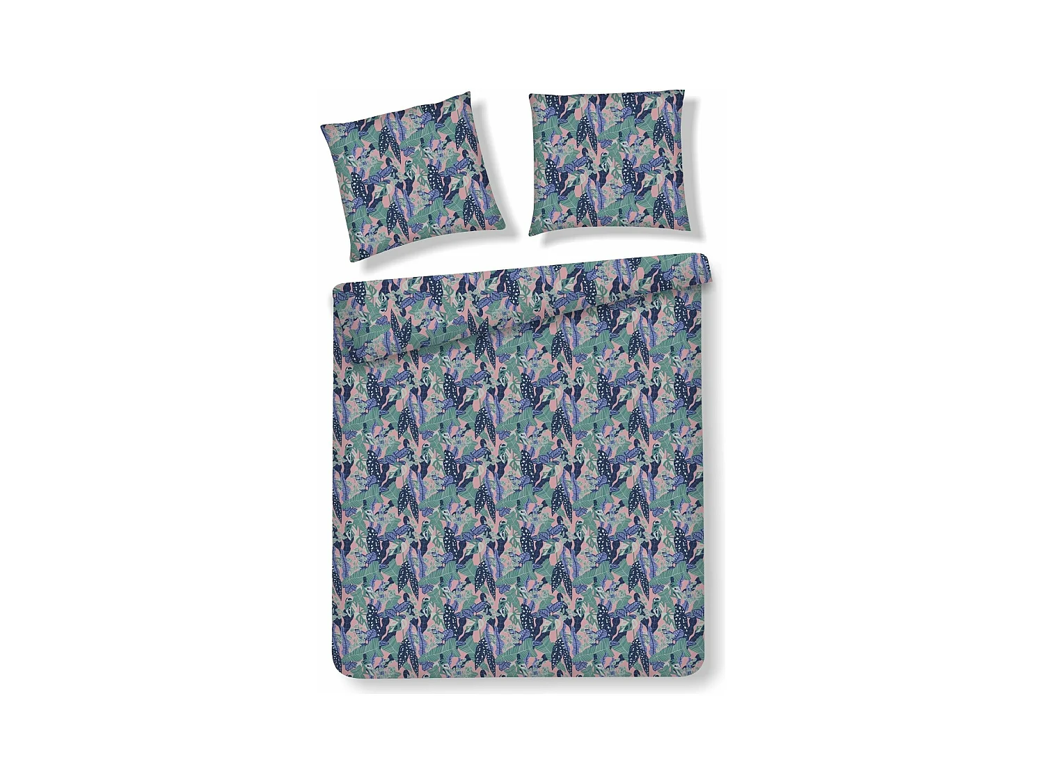 Literie en satin de coton Hazel violet moyen 160 x 200