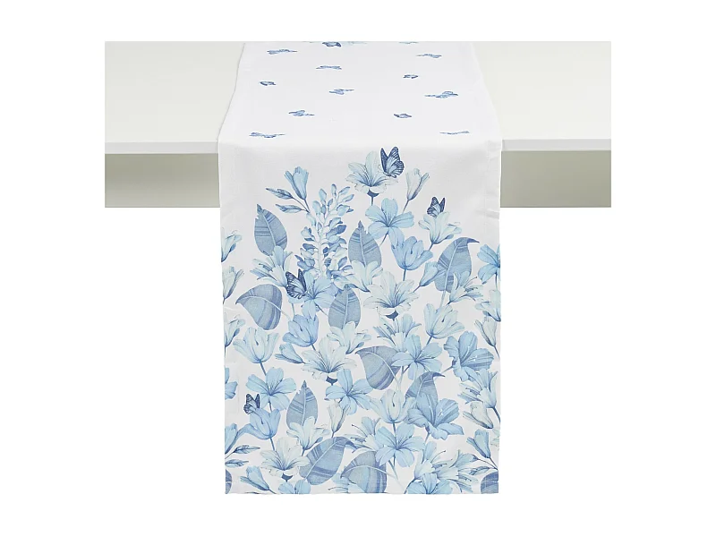 Eleganter Tischläufer Delioso 40x180 cm Weiß