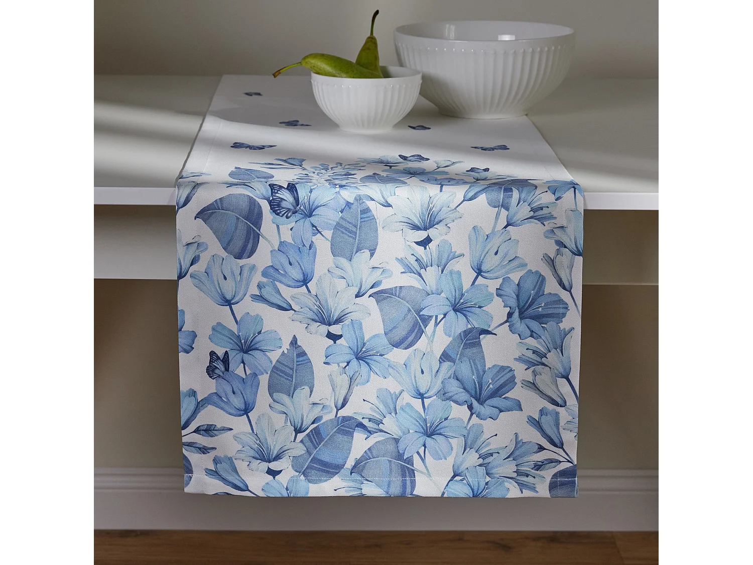 Eleganter Tischläufer Delioso 40x180 cm Weiß