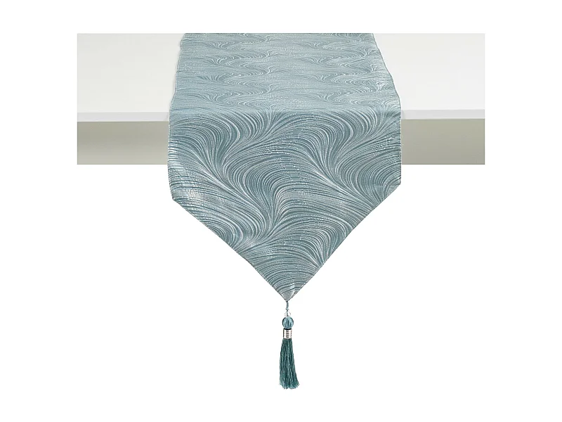 Tischläufer Floah mittelblau 40x180