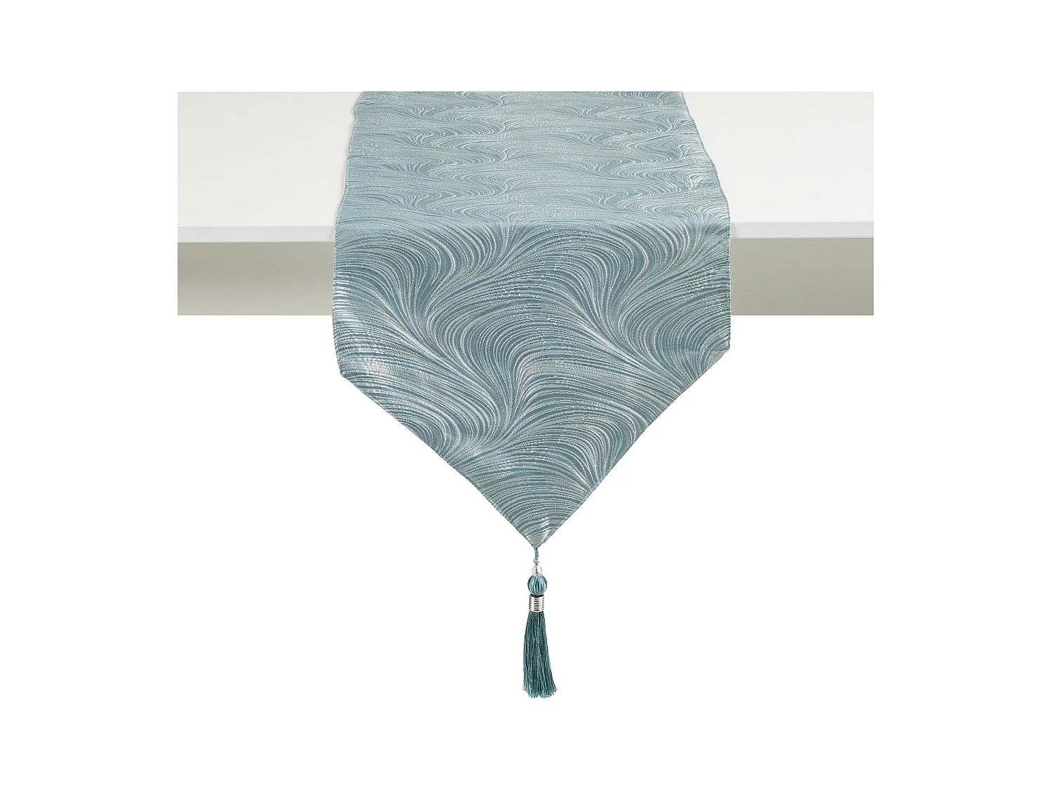 Tischläufer Floah mittelblau 40x180