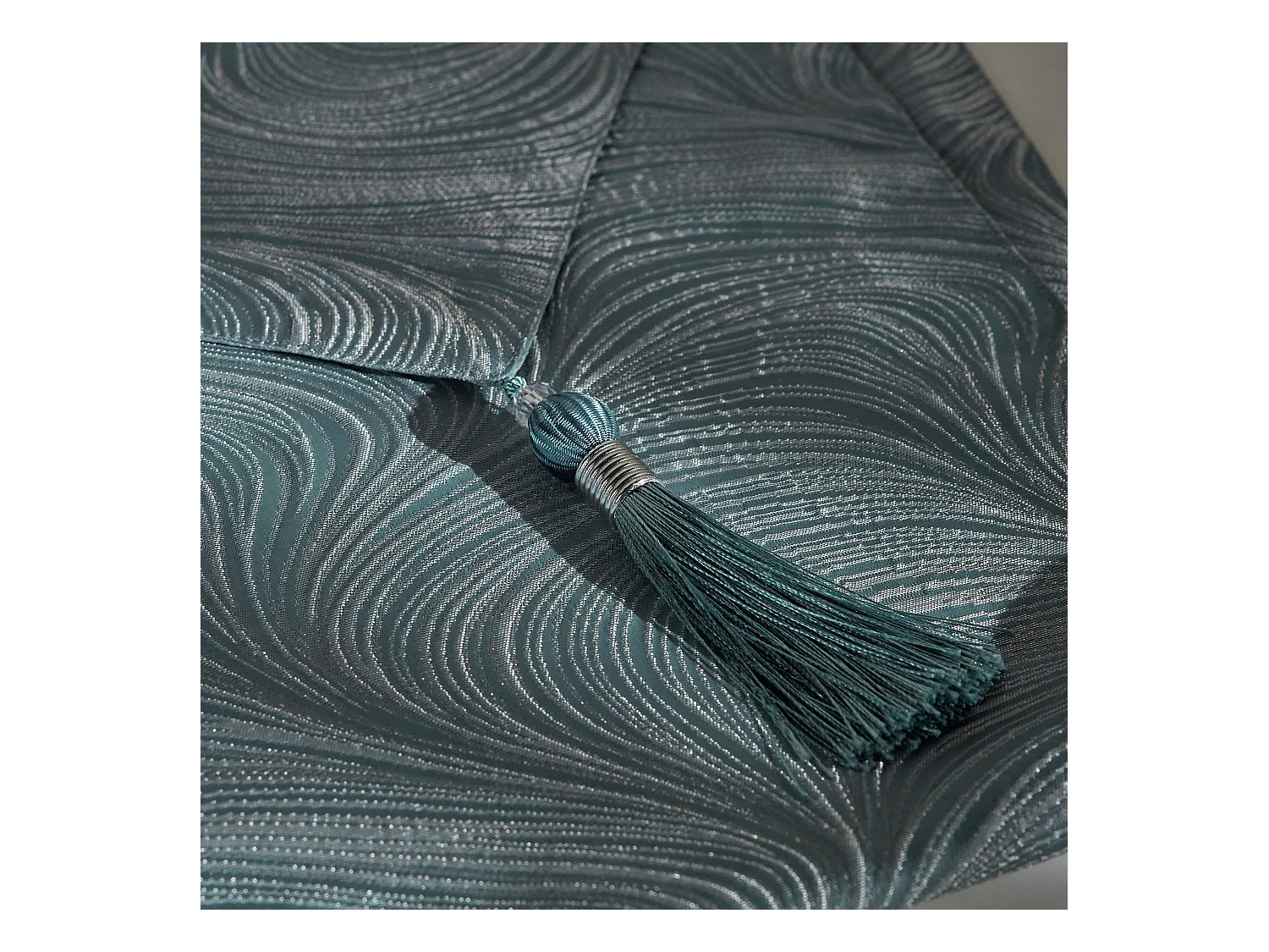 Tischläufer Floah mittelblau 40x180