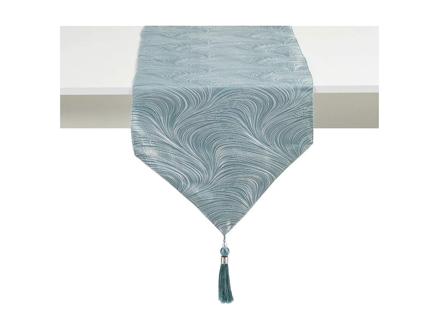 Chemin de table Floah bleu moyen 40 x 180