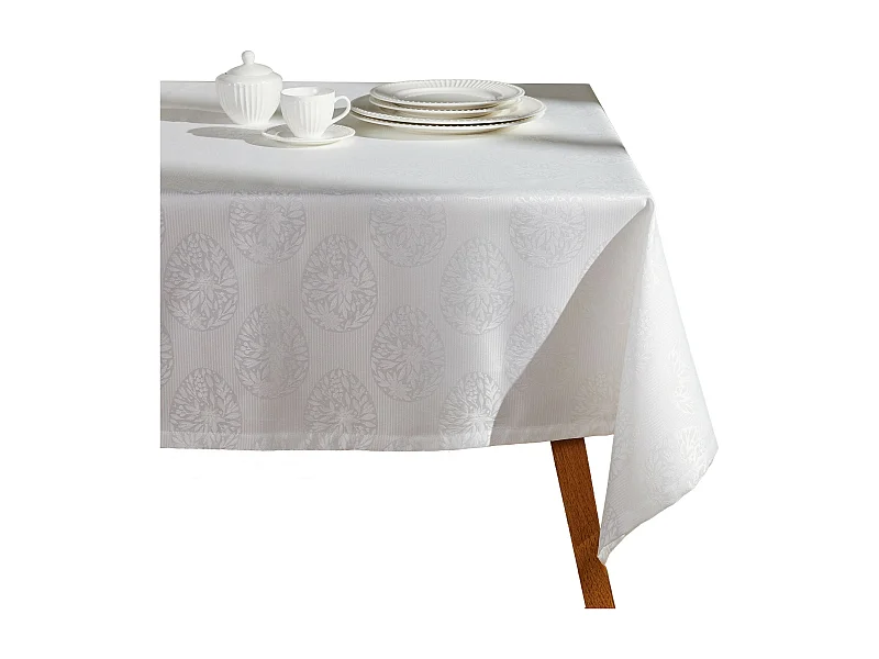 Tischdecke Lumic mittelweiß 150 x 220