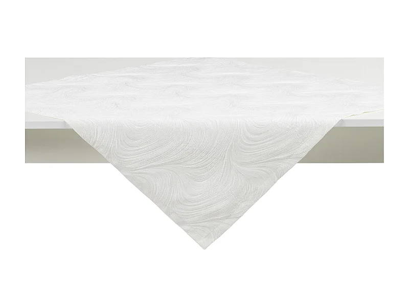 Tischdecke Floah mittelweiß 80 x 80