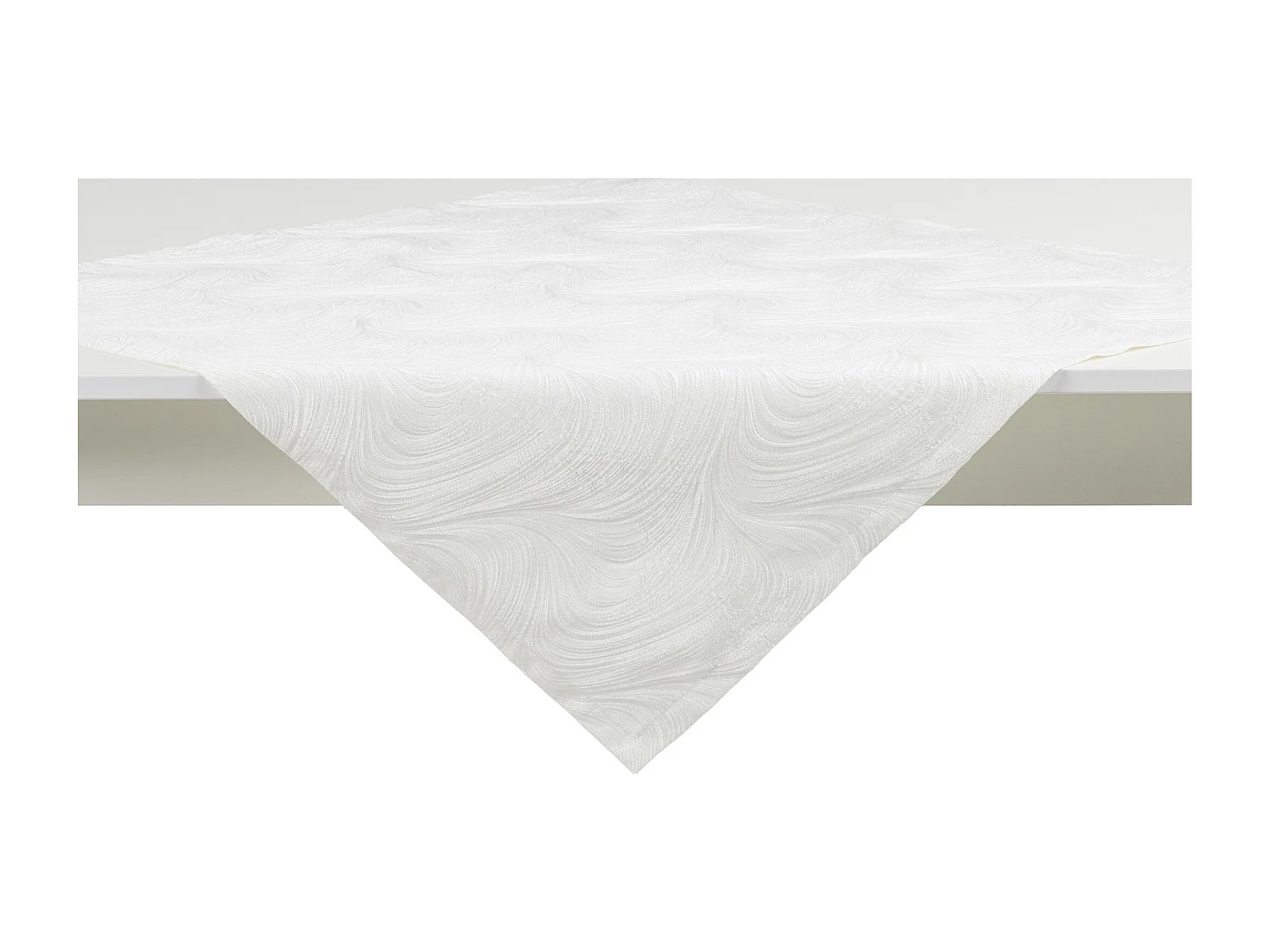 Tischdecke Floah mittelweiß 80 x 80