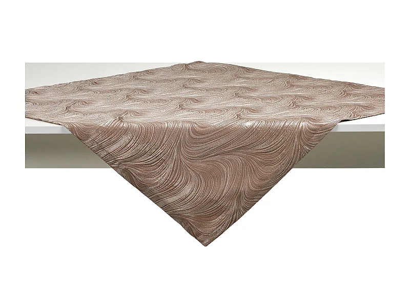 Tischdecke Floah Mittelbeige 80x80 cm