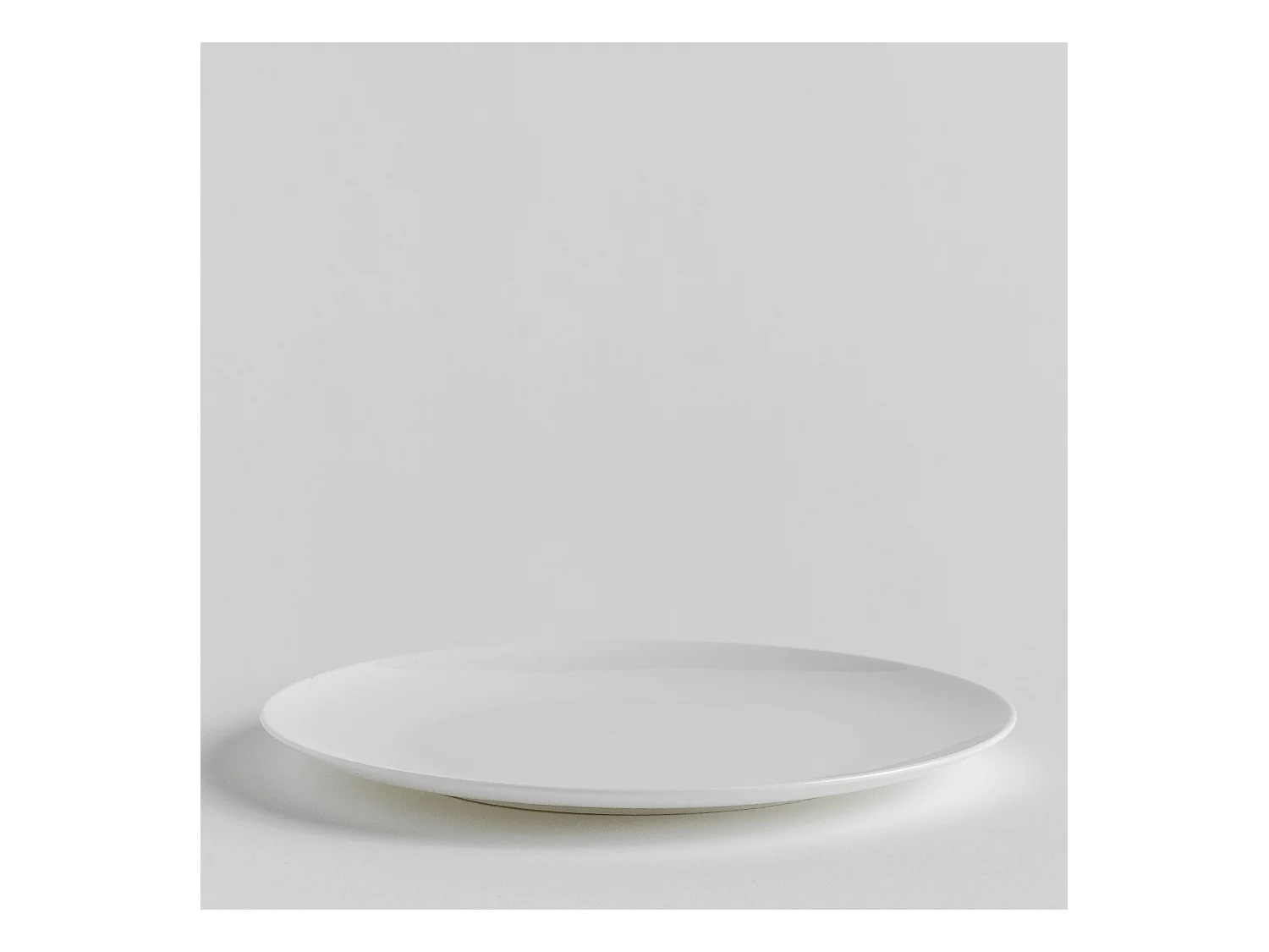 Assiette Plate Bianco2 en Porcelaine Fine 27,2 cm