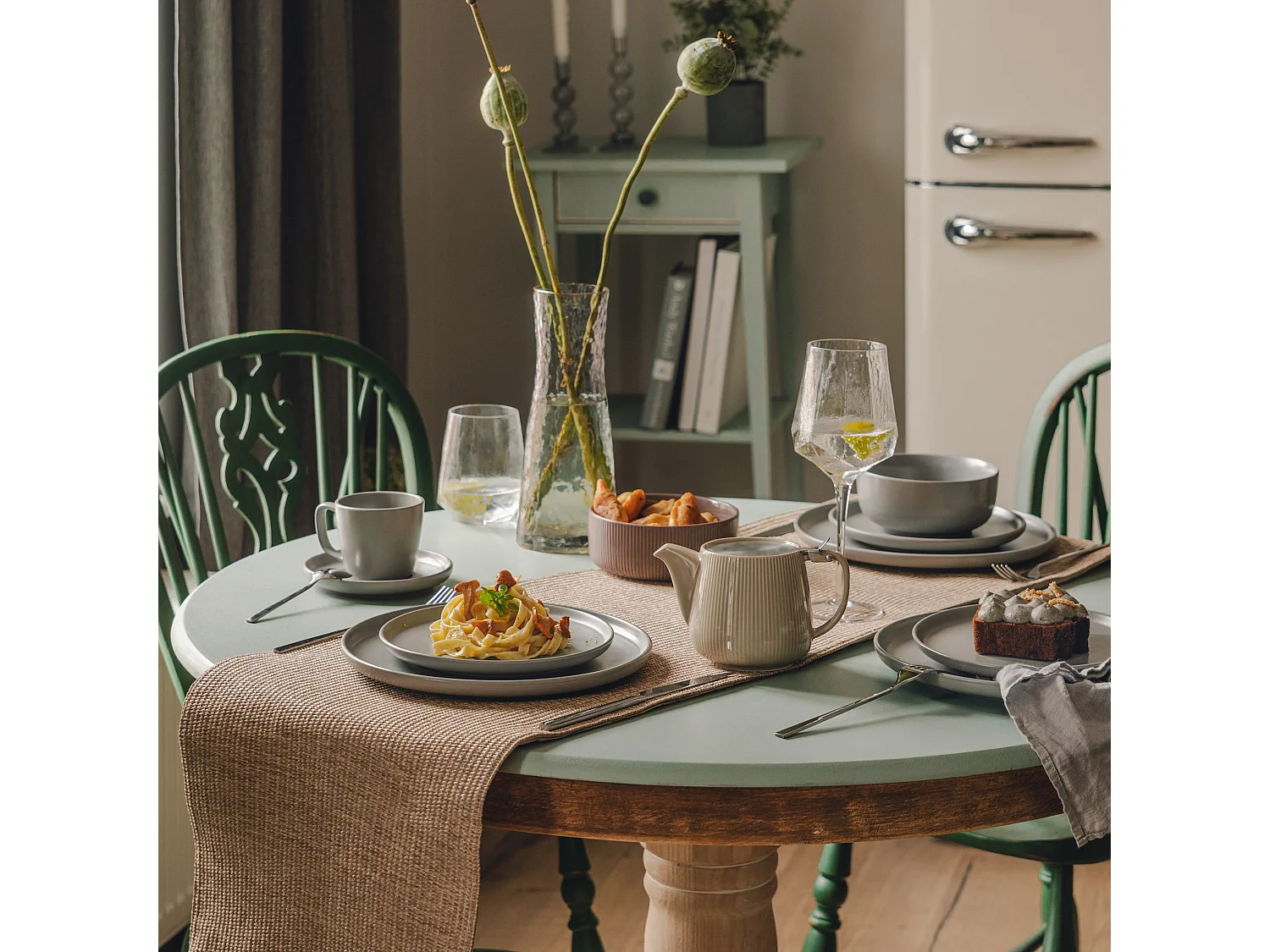 Assiette À Dessert Kendrick Gris Clair 20.3 cm