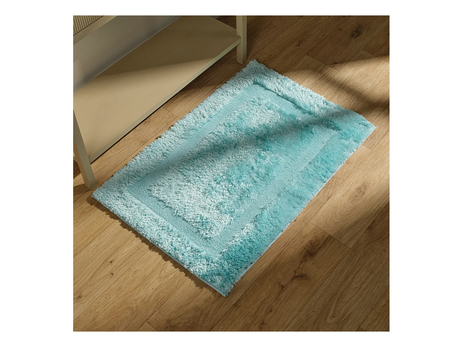 Teppich Fluffos Helltürkis 60x90