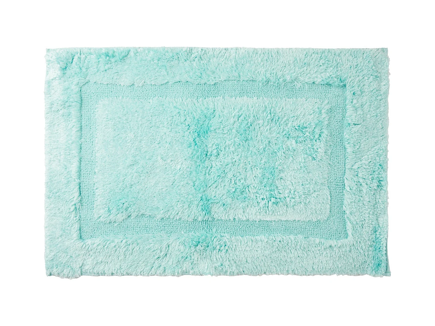 Petit Tapis Fluffos Turquoise Clair Polyester 60x90