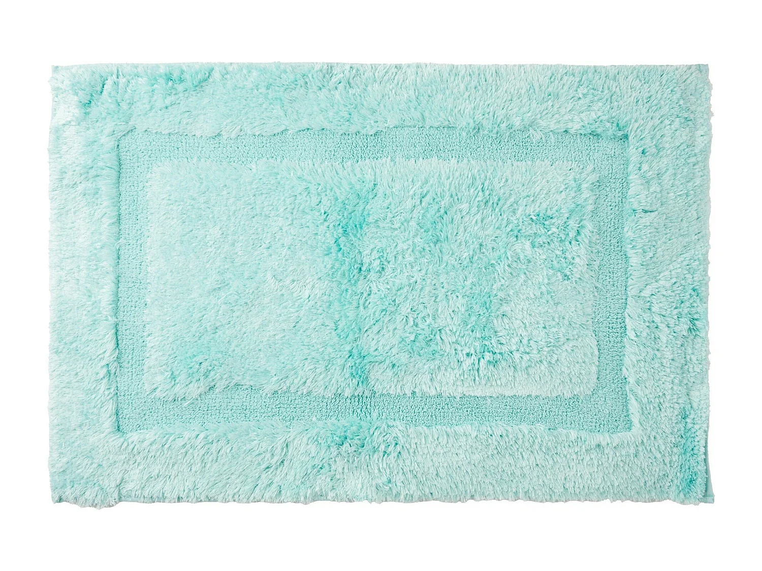 Petit Tapis Fluffos Turquoise Clair Polyester 60x90