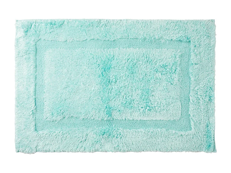 Petit Tapis Fluffos Turquoise Clair Polyester 60x90