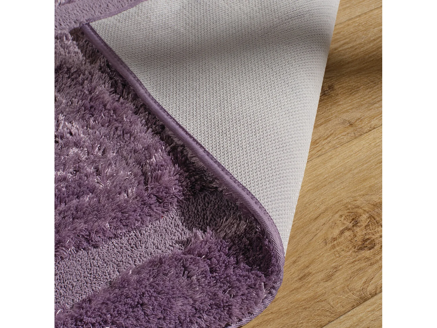 Petit Tapis Fluffos Violet Clair Polyester 60 x 90