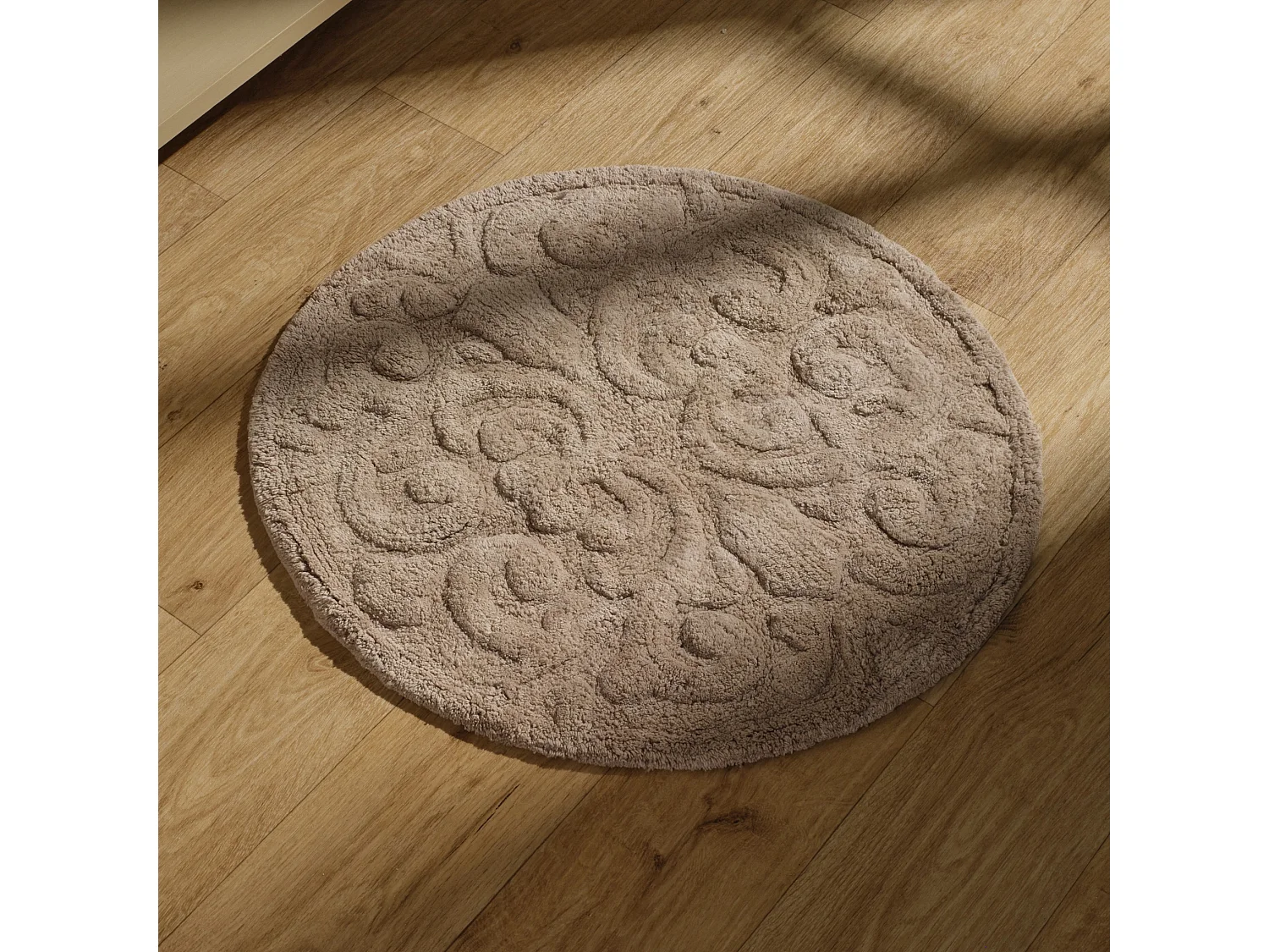 Eleganter Teppich Delgada aus Baumwoll-Polyester