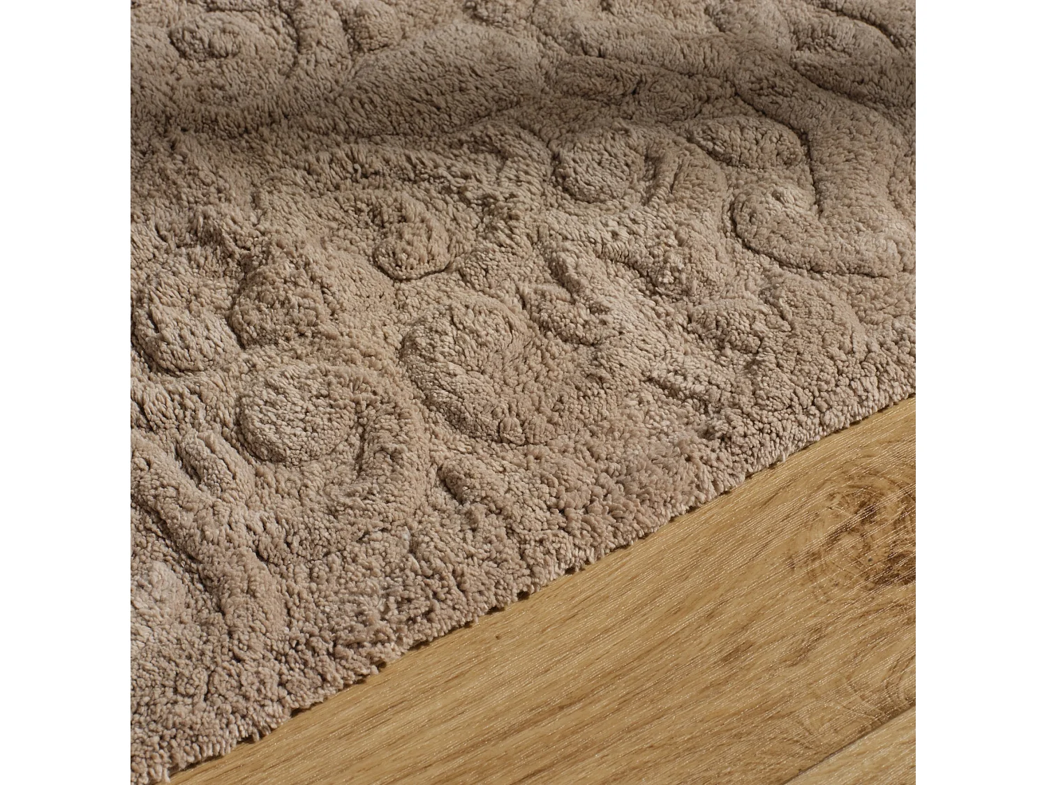 Eleganter Teppich Delgada aus Baumwoll-Polyester