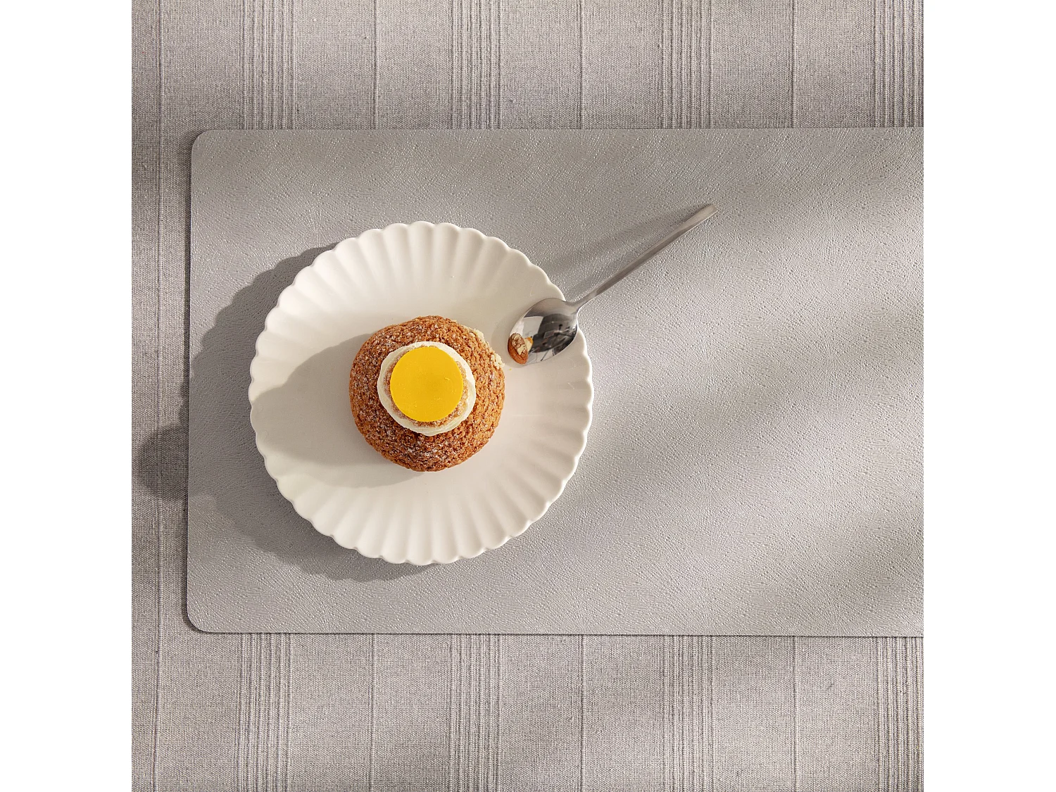 Set de Table Décoratif Bowena Gris Moyen 45x30