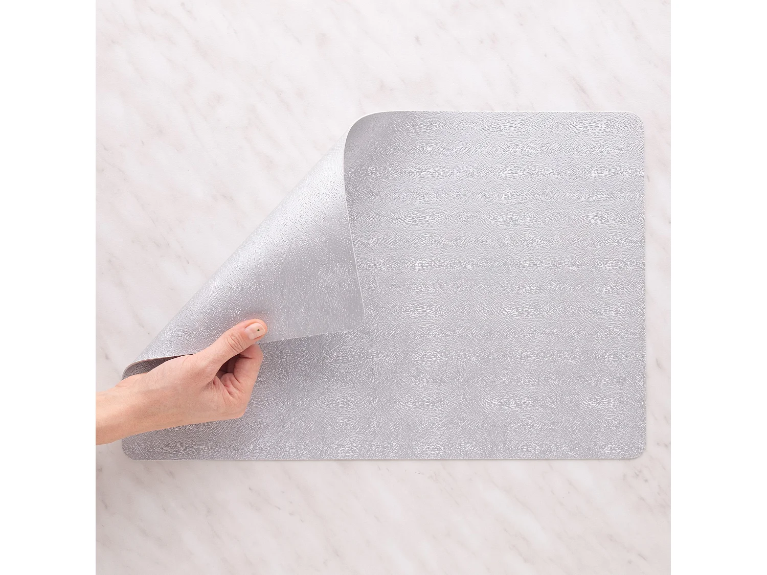 Set de Table Décoratif Bowena Gris Moyen 45x30