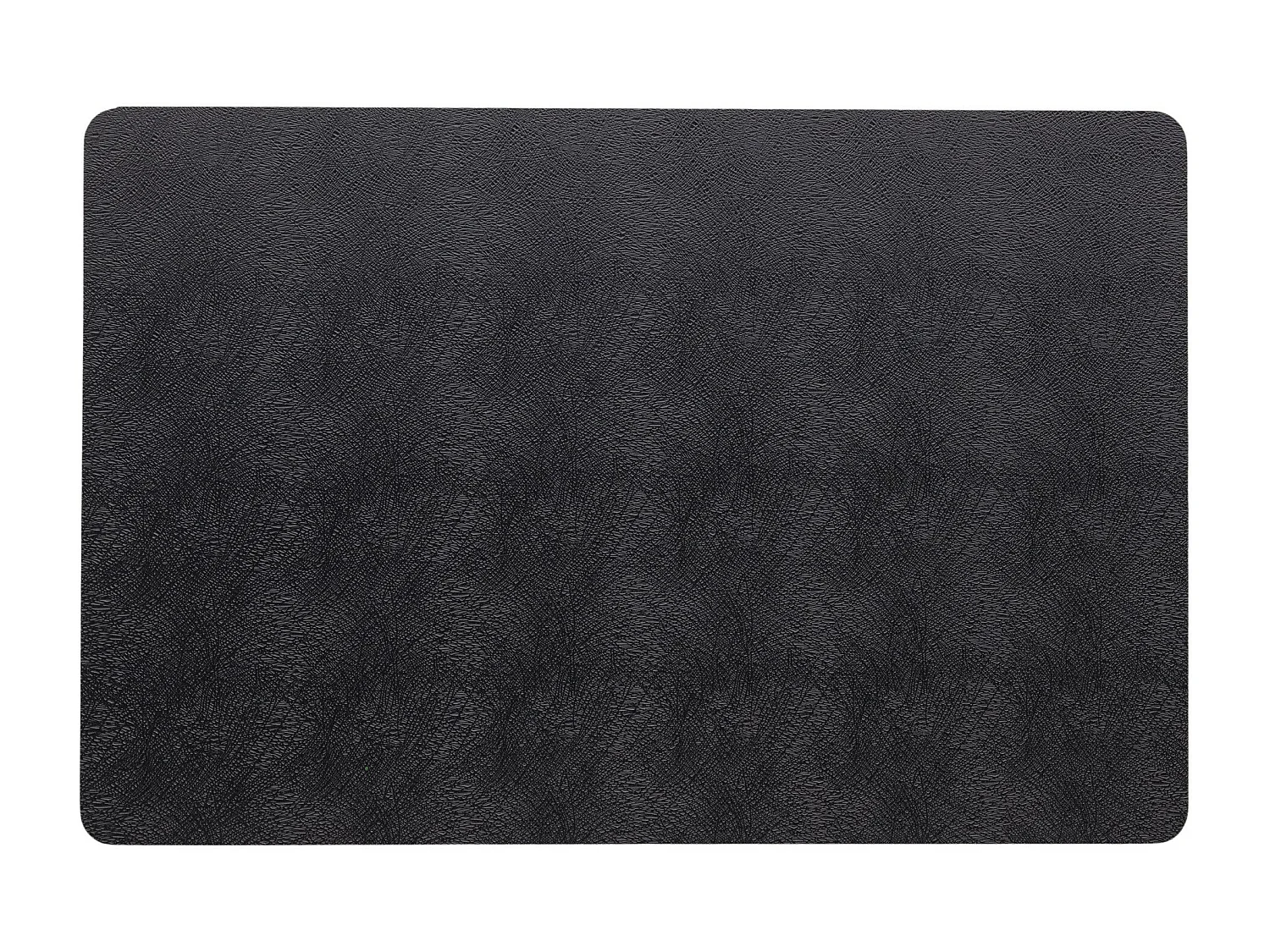 Set de Table Décoratif Bowena en PVC Noir Moyen 45 x 30