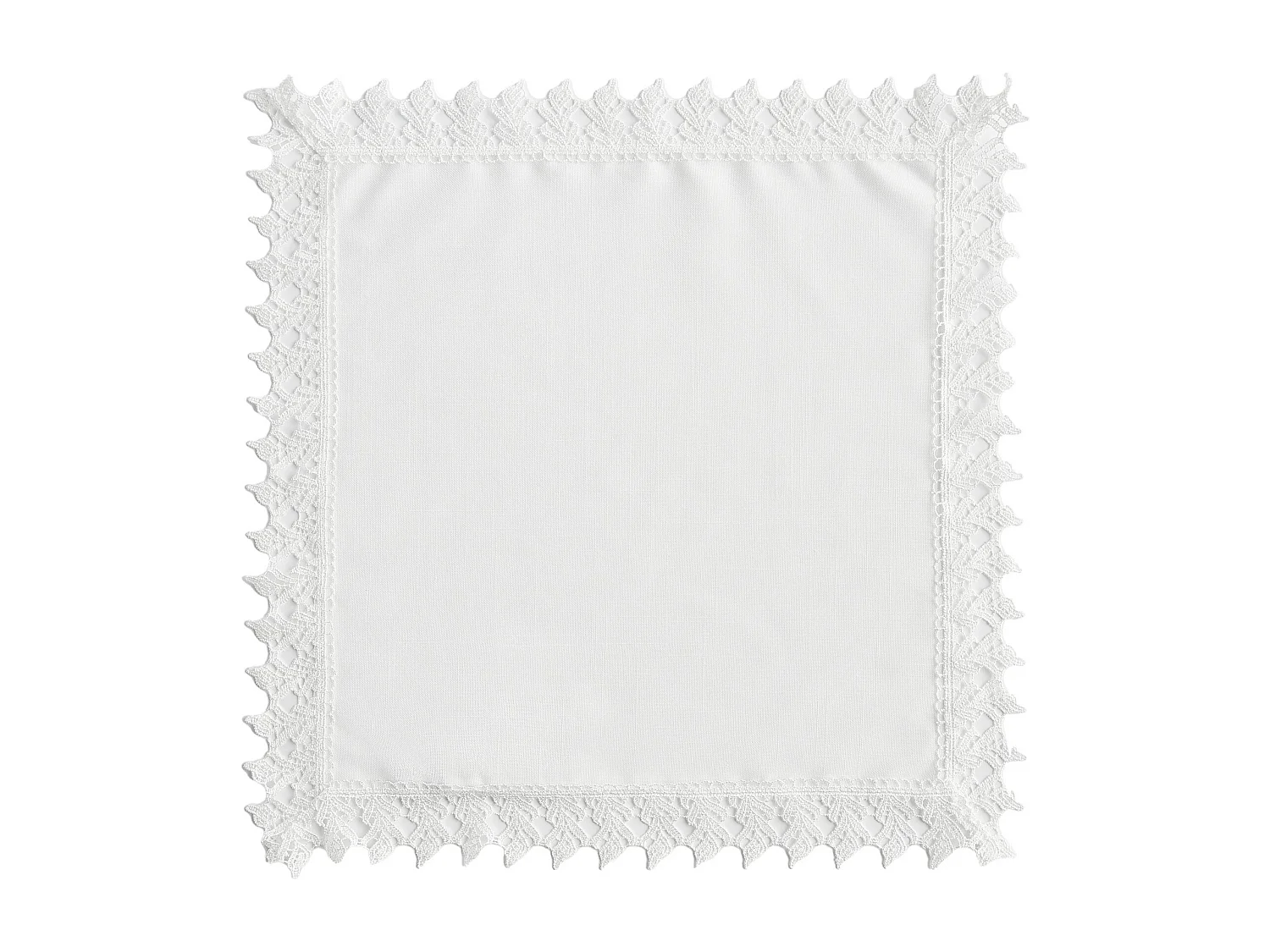 Mitteldecke Bernadette mittelweiß 45 x 45