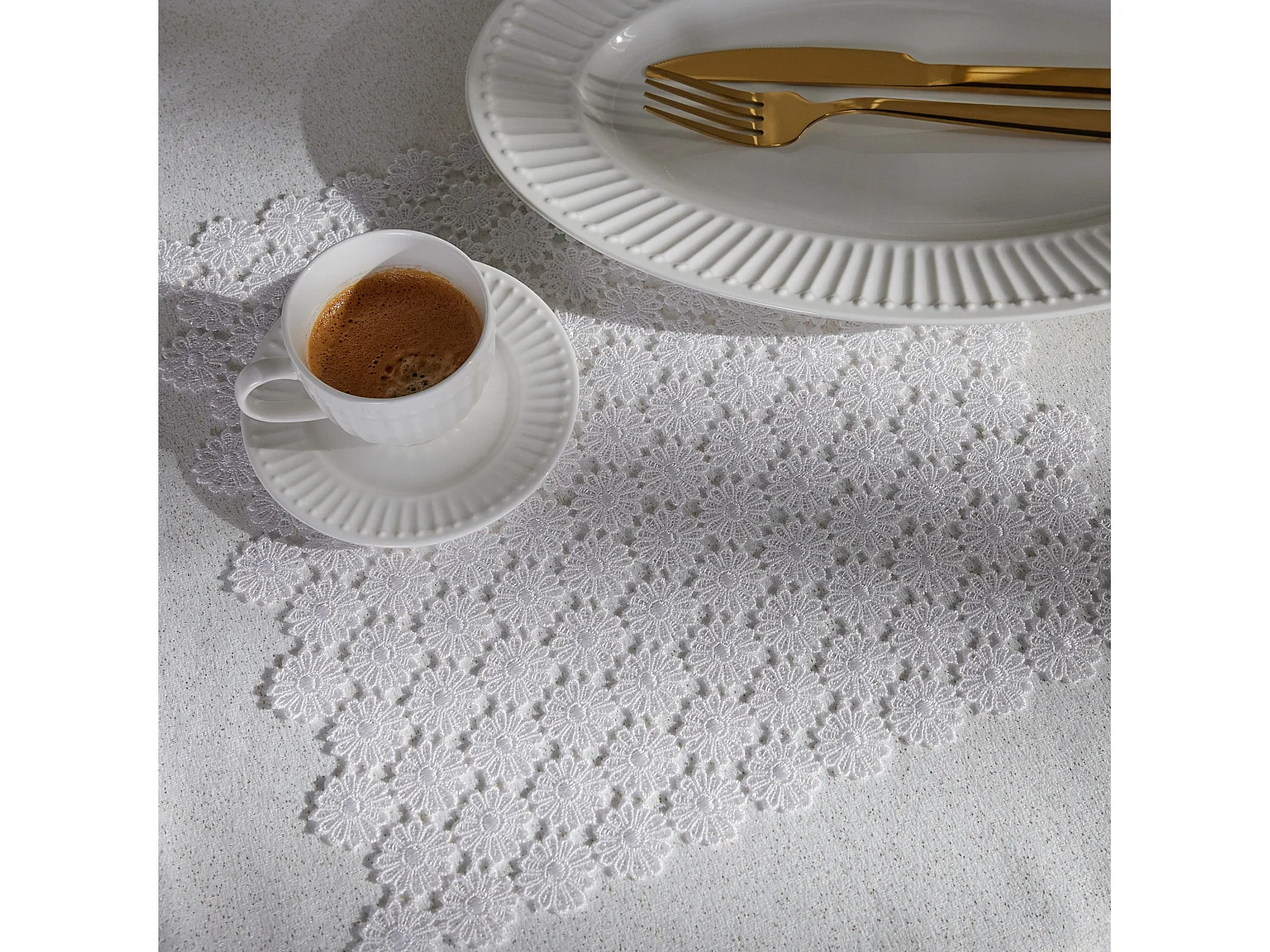 Mitteldecke Douglasa mittelweiß 30 x 30