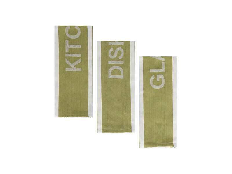 Geschirrtuch-Set Essential mittelgrün 45 x 70