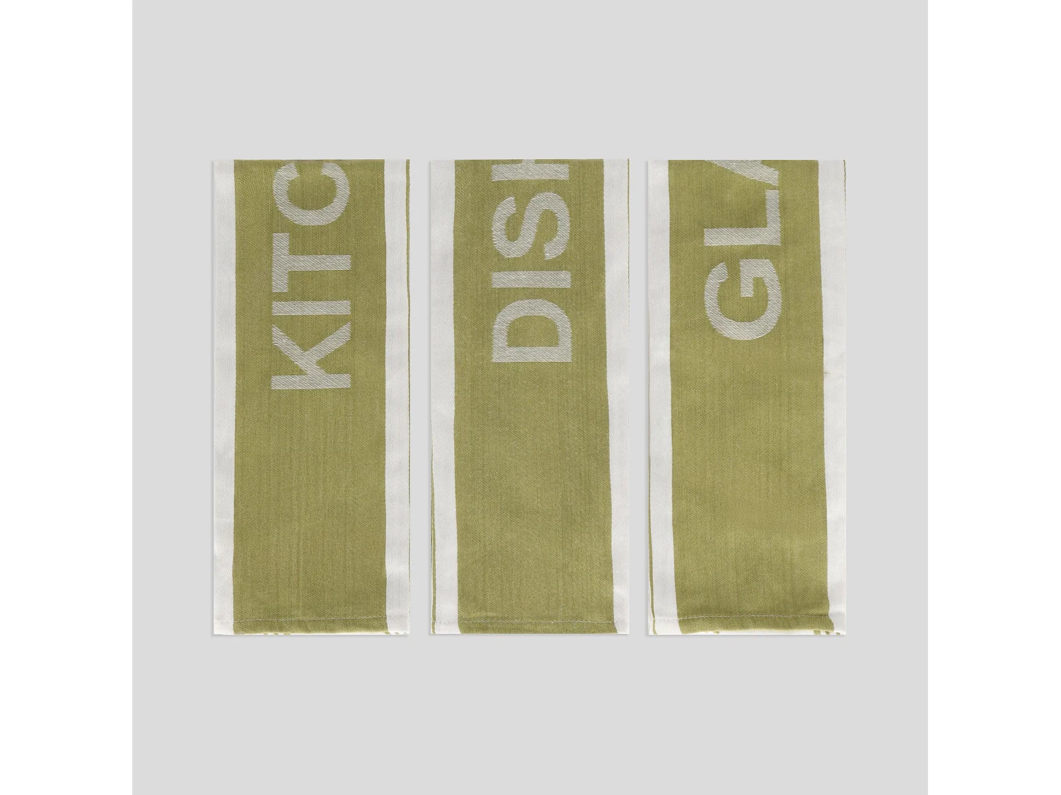 Geschirrtuch-Set Essential mittelgrün 45 x 70