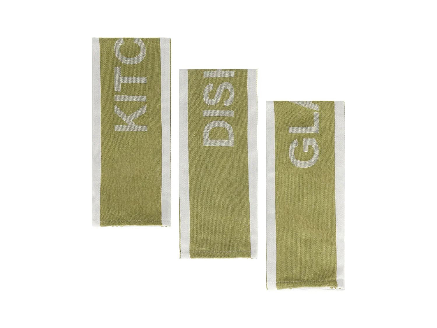Ensemble De Torchons Essential Vert Moyen 45 x 70