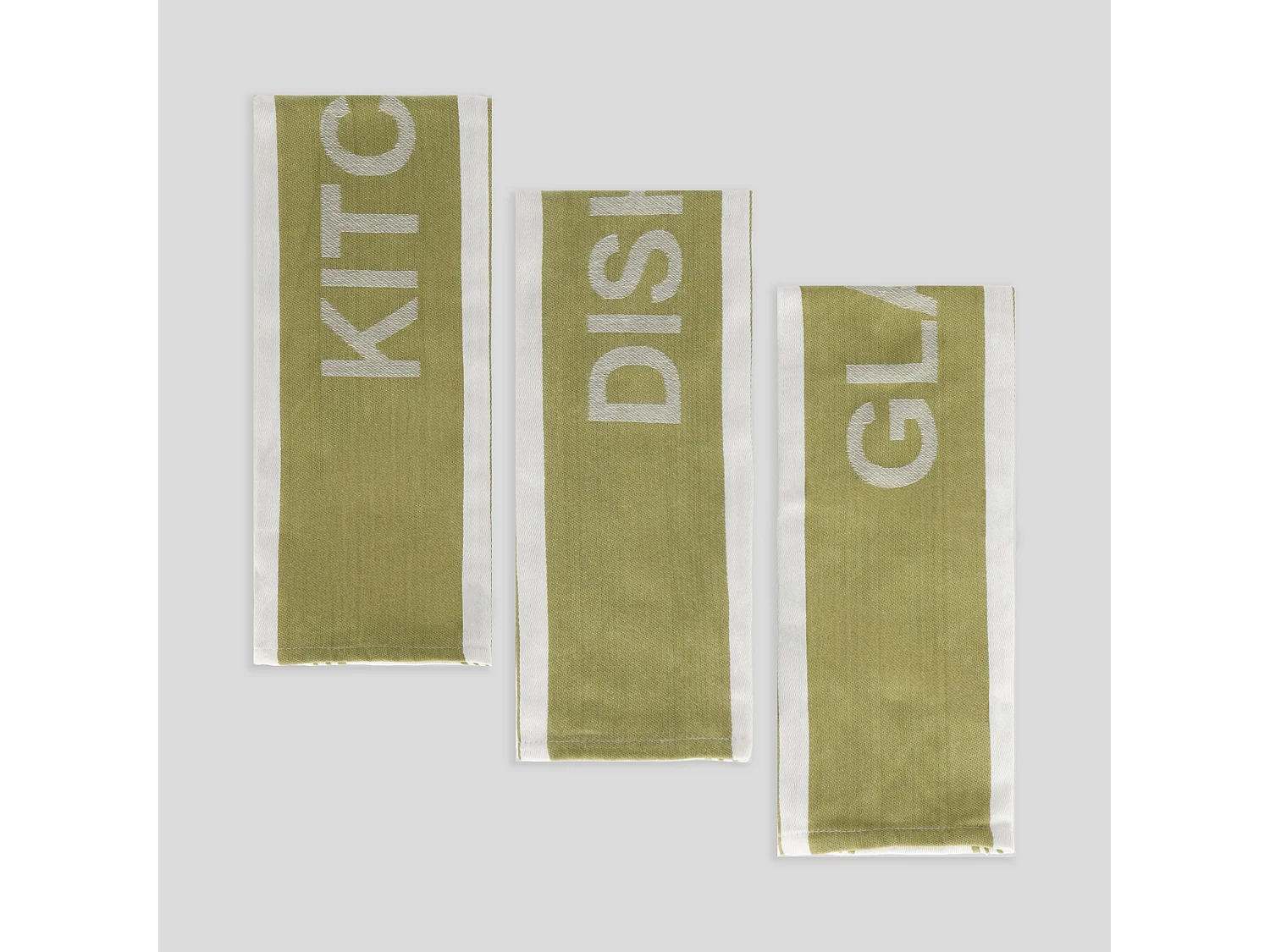 Geschirrtuch-Set Essential mittelgrün 45 x 70