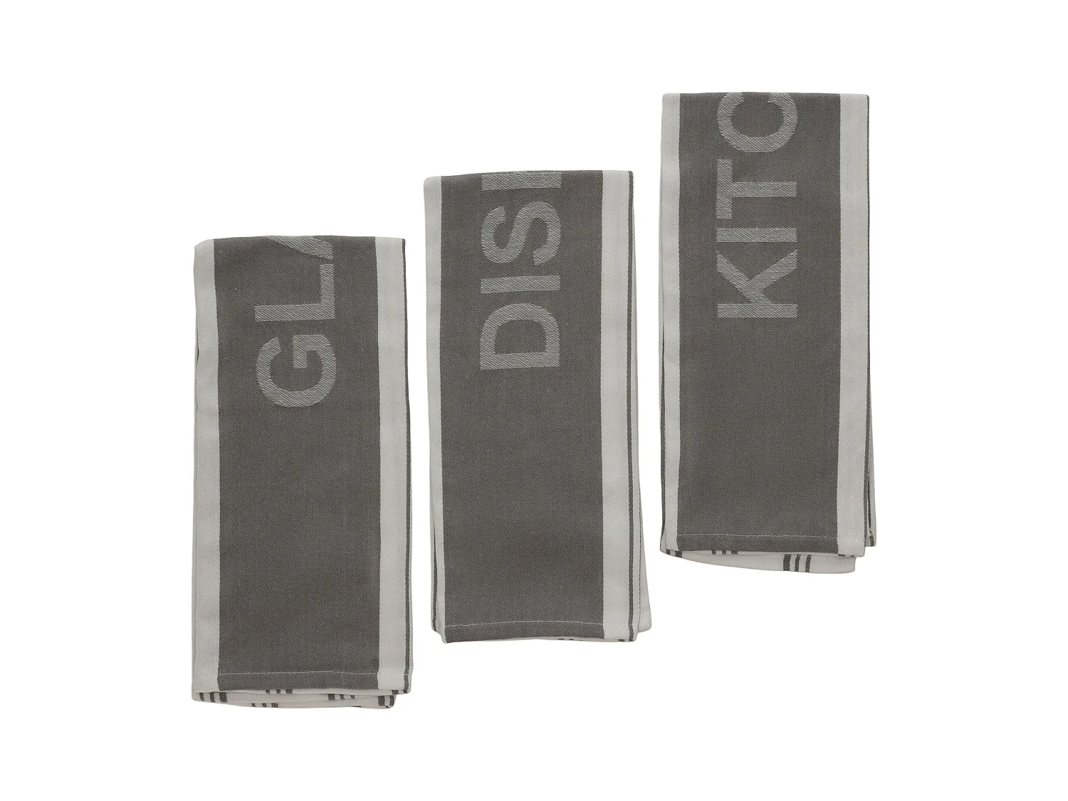Ensemble De Torchons Essential Gris Foncé 45 x 70