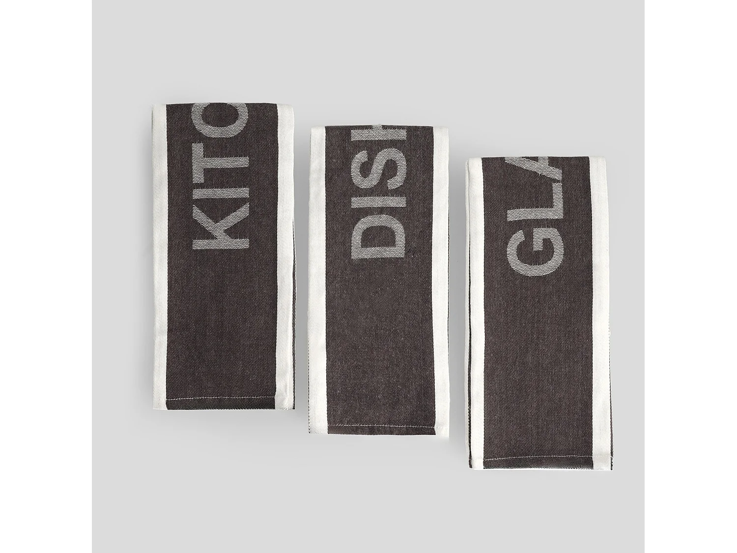 Geschirrtuch-Set Essential mittelbraun 45 x 70