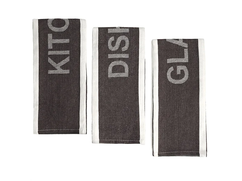 Geschirrtuch-Set Essential mittelbraun 45 x 70