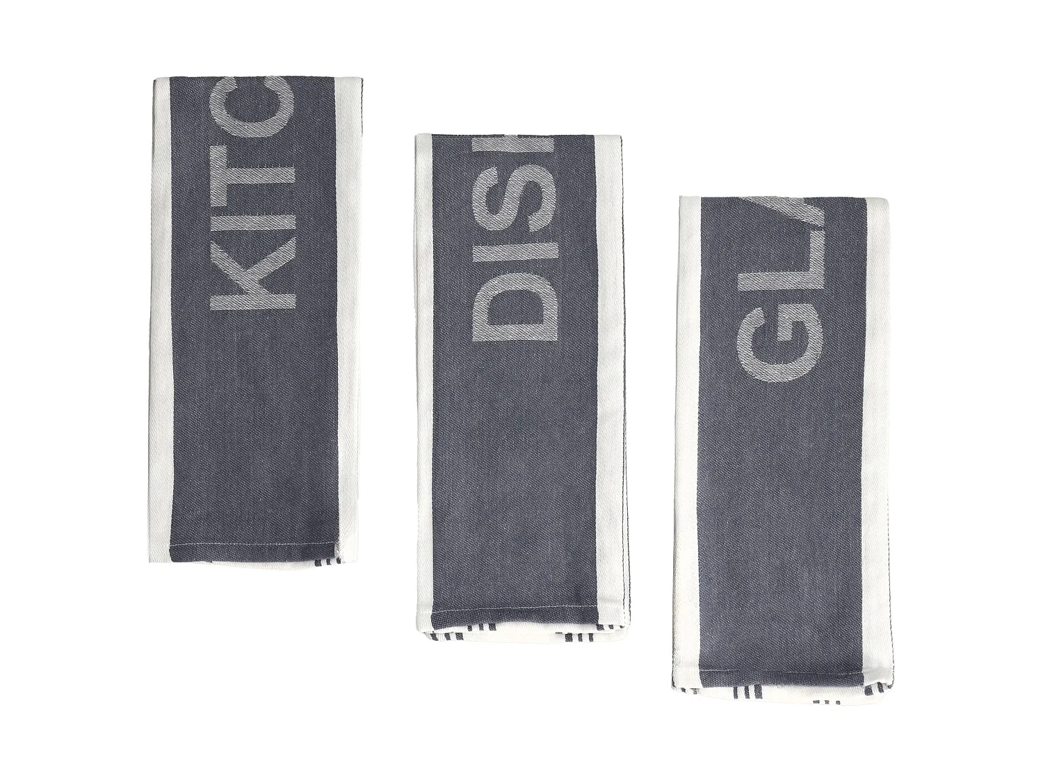 Ensemble De Torchons Essential bleu foncé 45 x 70