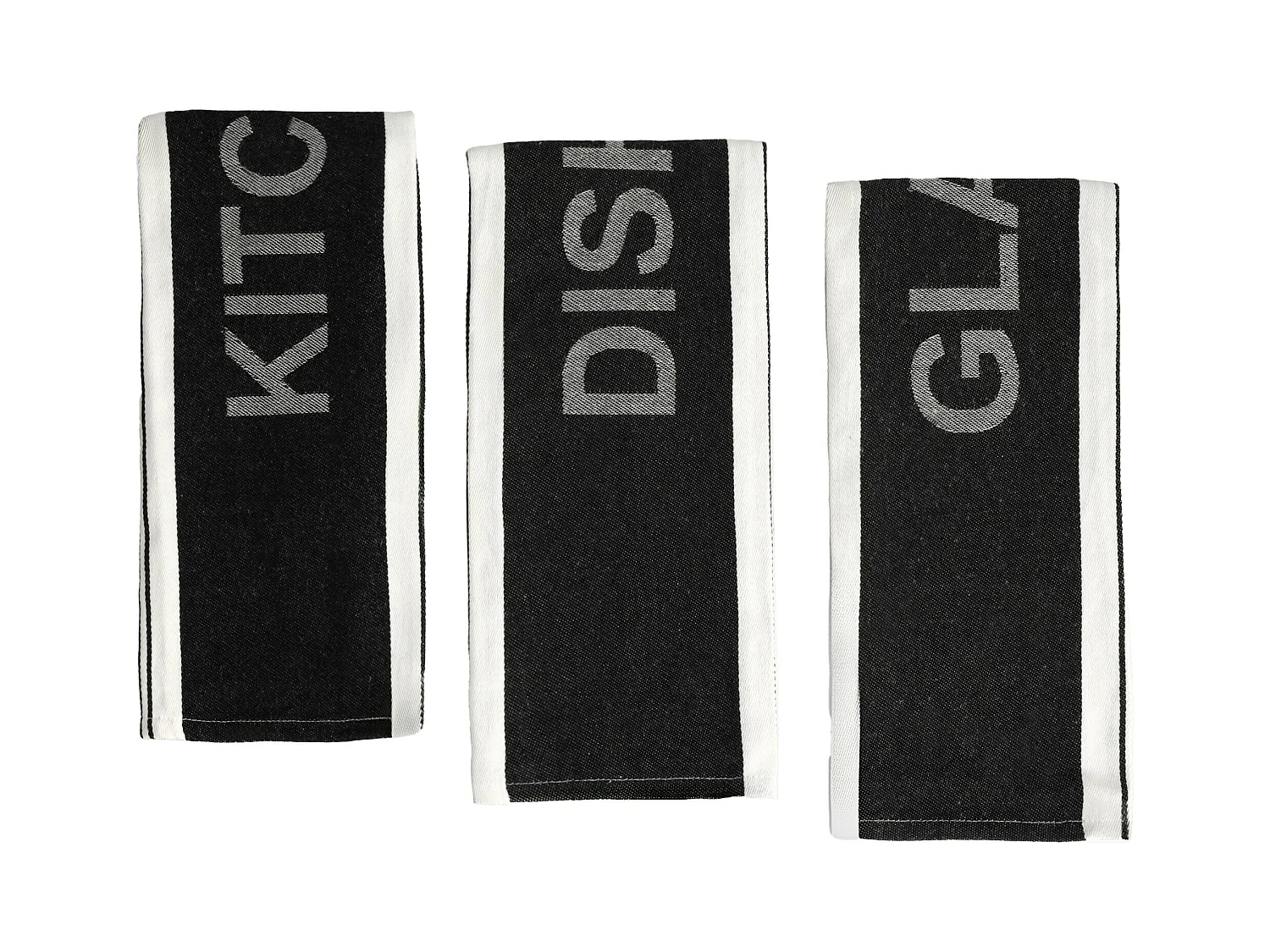 Geschirrtuch-Set Essential Mittelschwarz 45 x 70