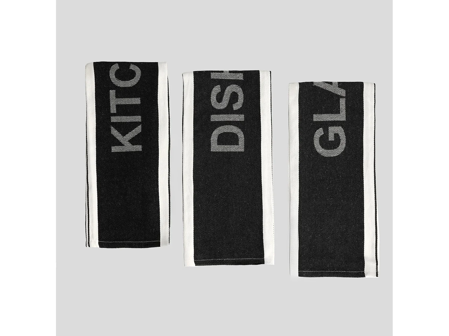 Geschirrtuch-Set Essential Mittelschwarz 45 x 70