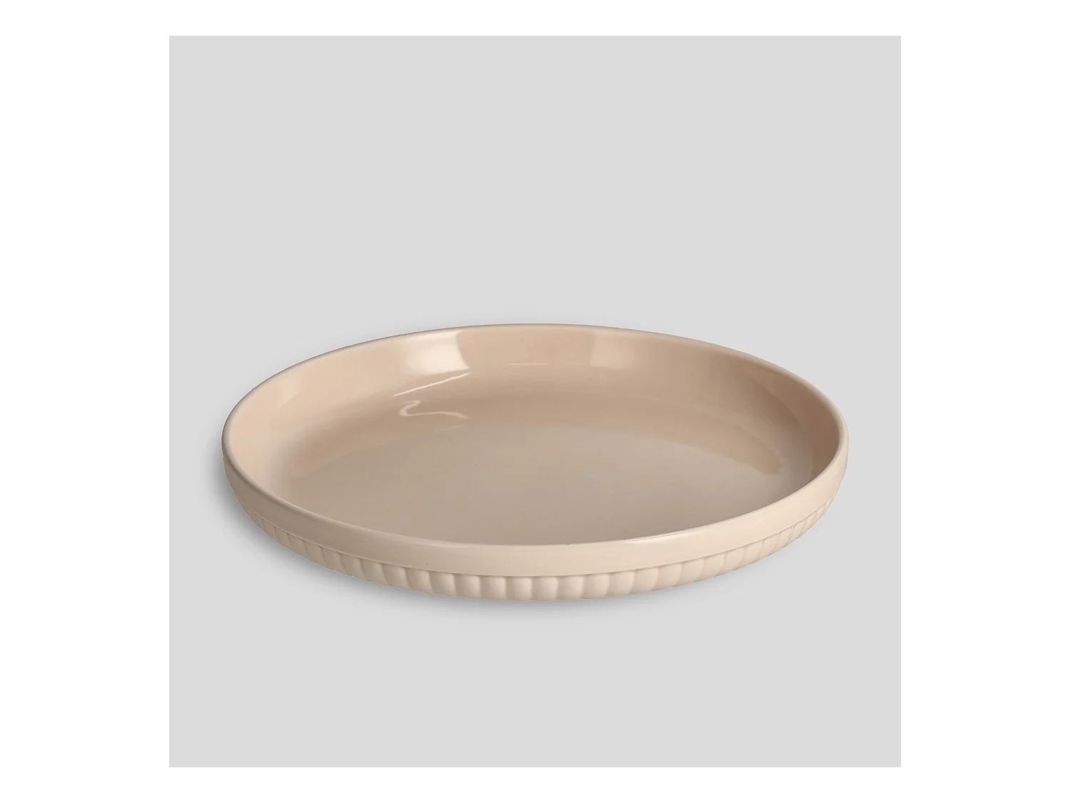 Eleganter Servierteller Sandinos, Hartporzellan rosa