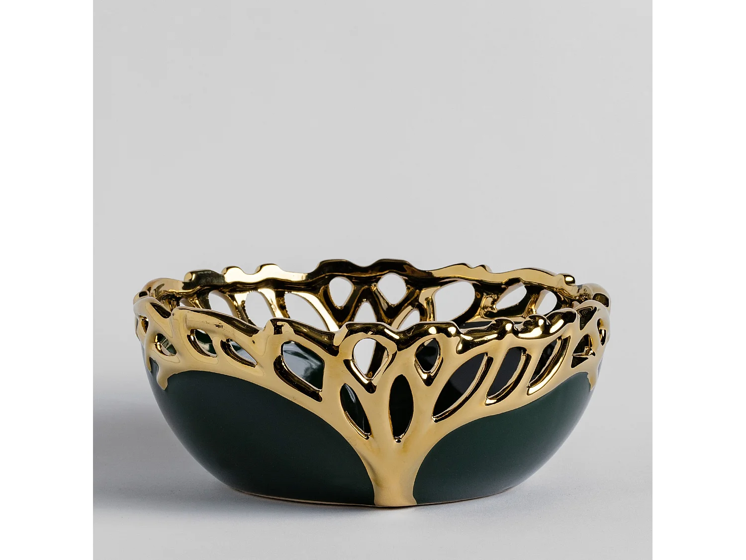 Bol Décoratif Oaktree Vert Moyen 9.5 x 25