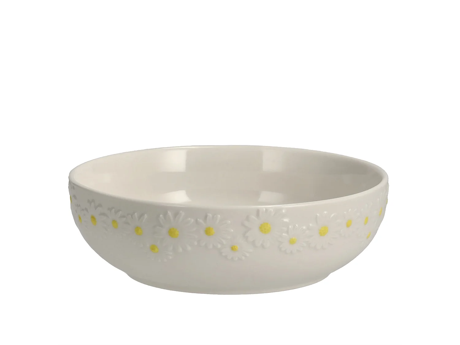 Assiette de Service Moyenne Daisy 20 cm Blanche