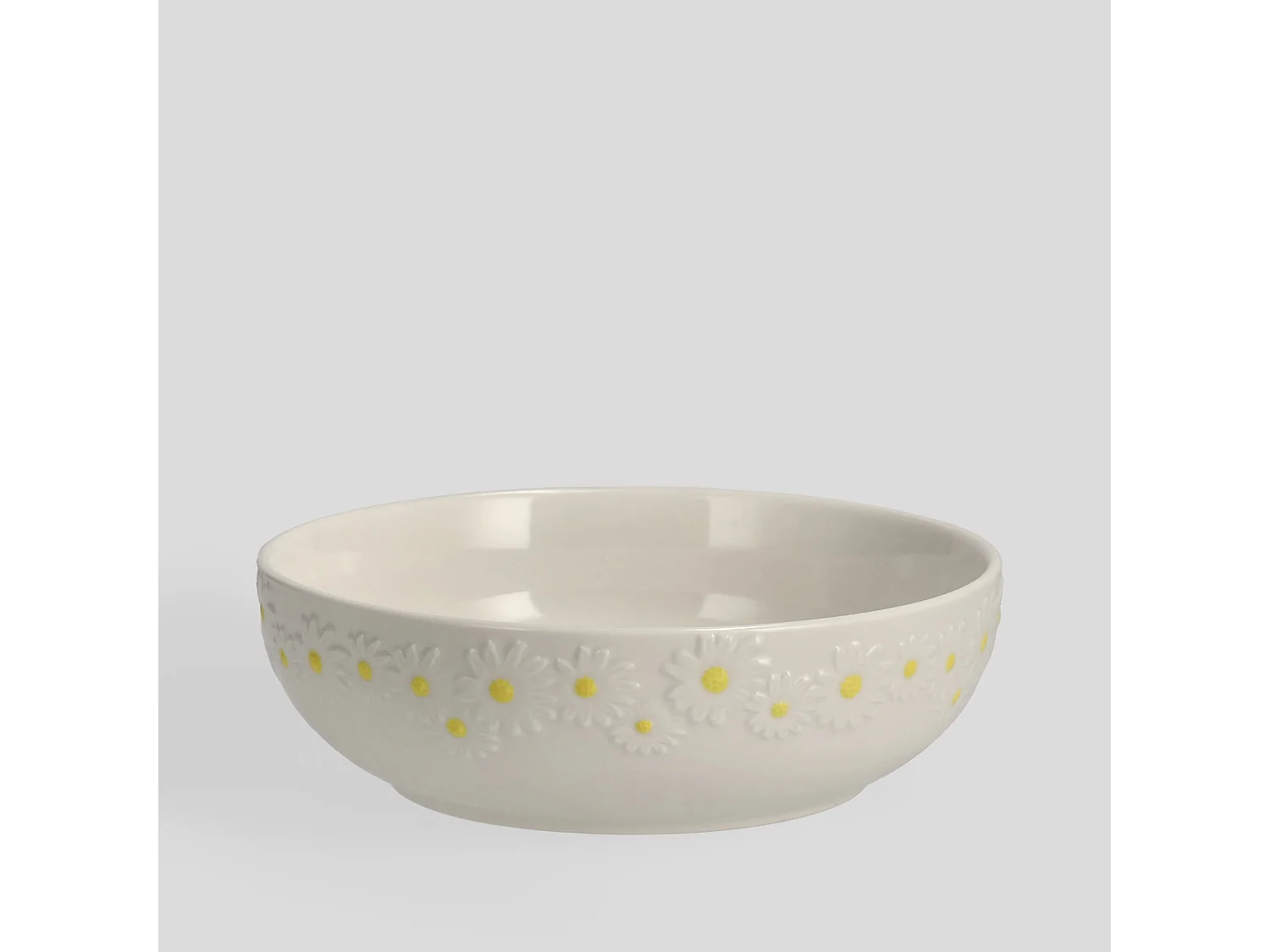 Assiette de Service Moyenne Daisy 20 cm Blanche