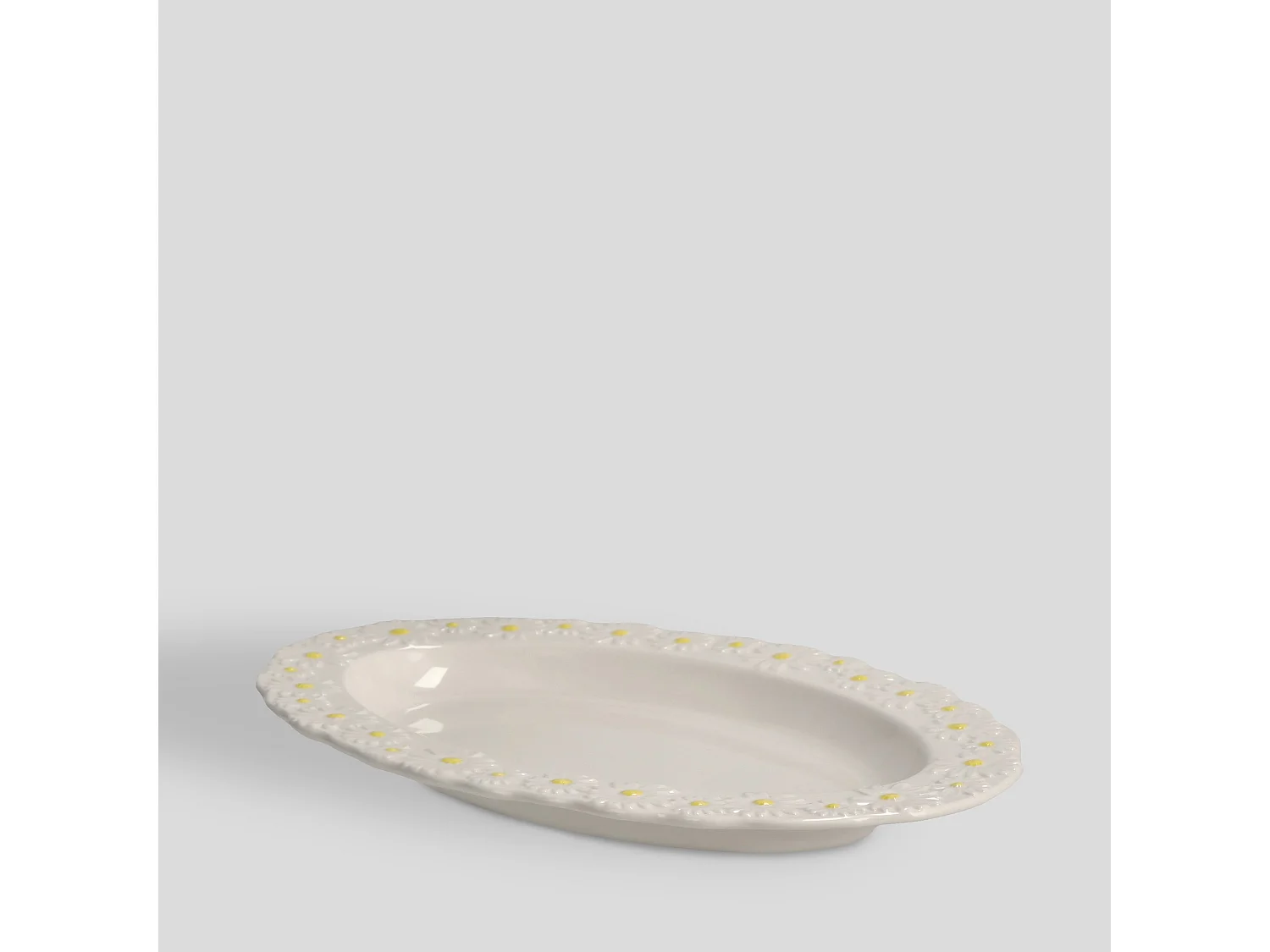 Servierteller Daisy mittelweiß 30 cm