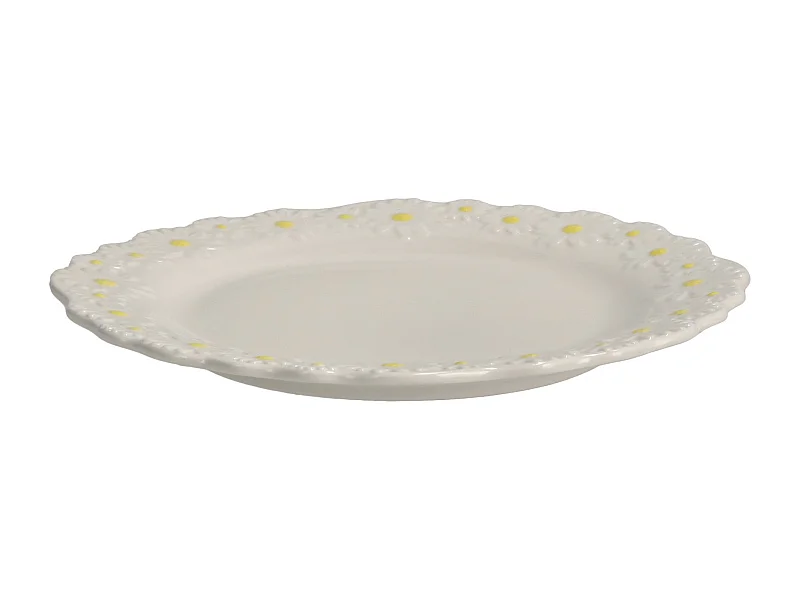 Essteller Daisy mittelweiß 2 x 25 x 25
