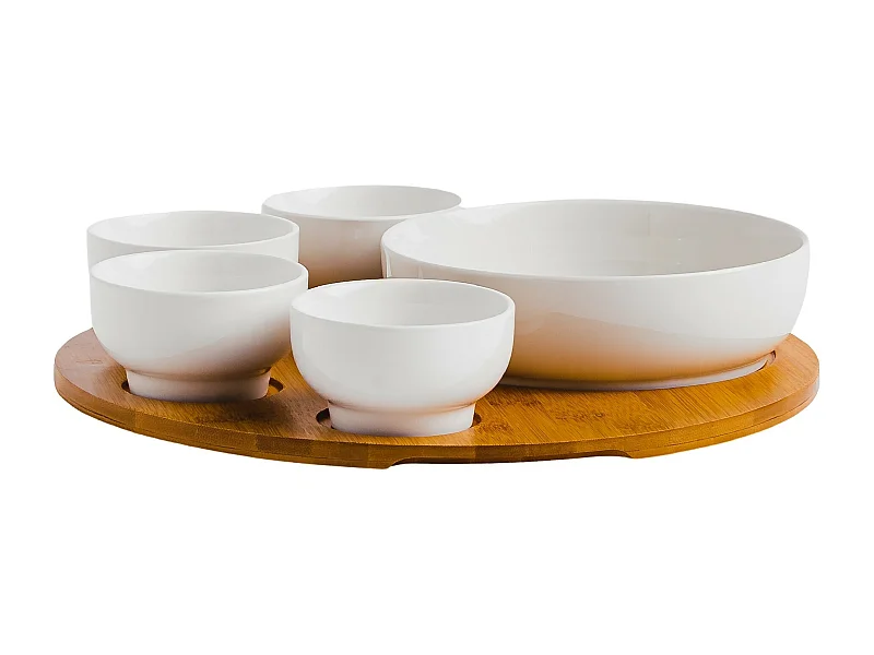 Servierteller Coletive 2 Mittelweiß 9 x 33