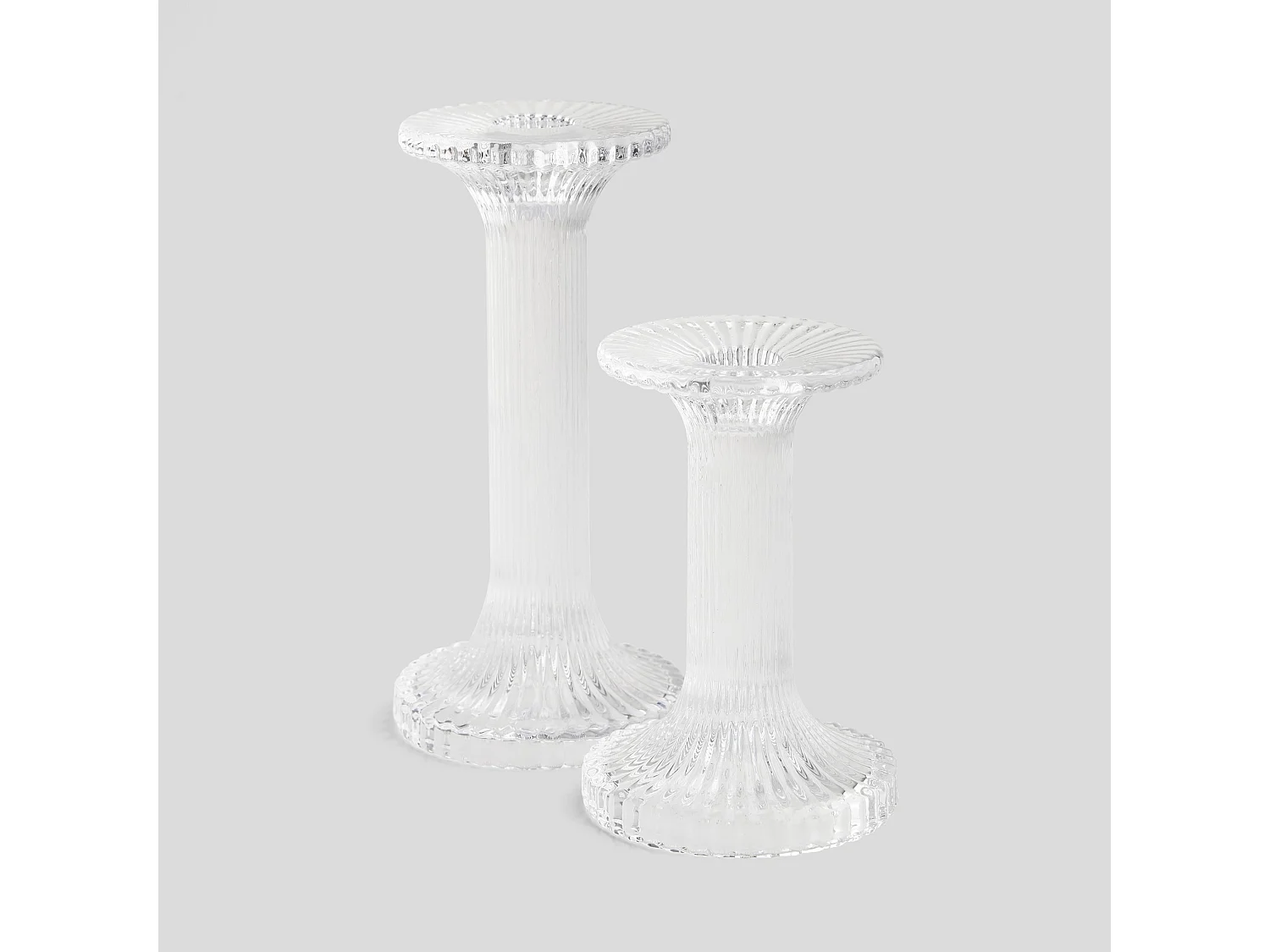 Kerzenständer Clear mittel transparent 18.5 x 9