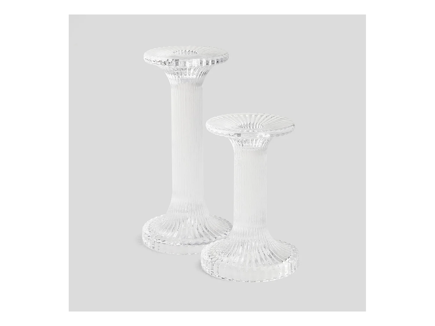 Kerzenständer Clear mittel transparent 18.5 x 9