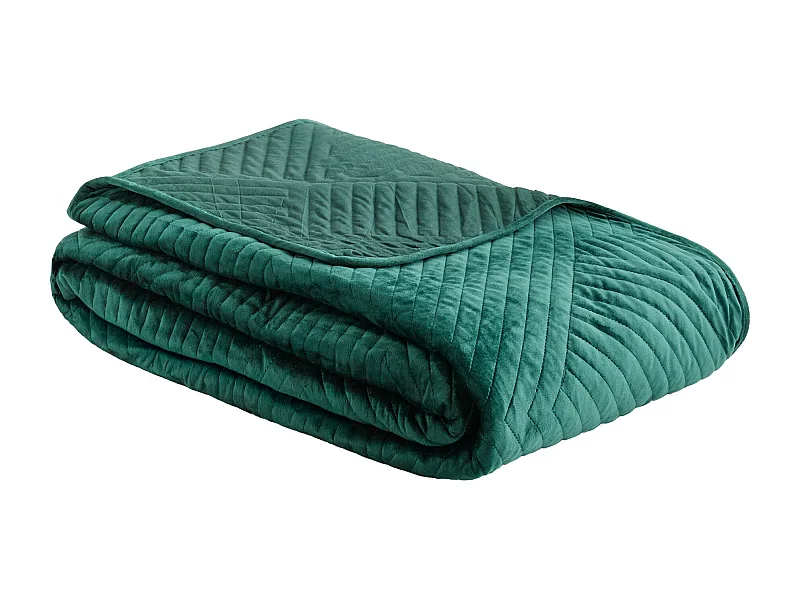 Luxuriöse Minister Tagesdecke, Dunkelgrün 200x220 cm