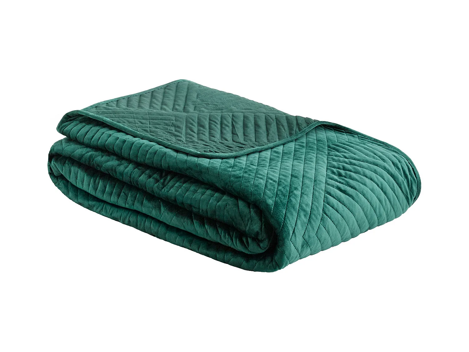Luxuriöse Minister Tagesdecke, Dunkelgrün 200x220 cm