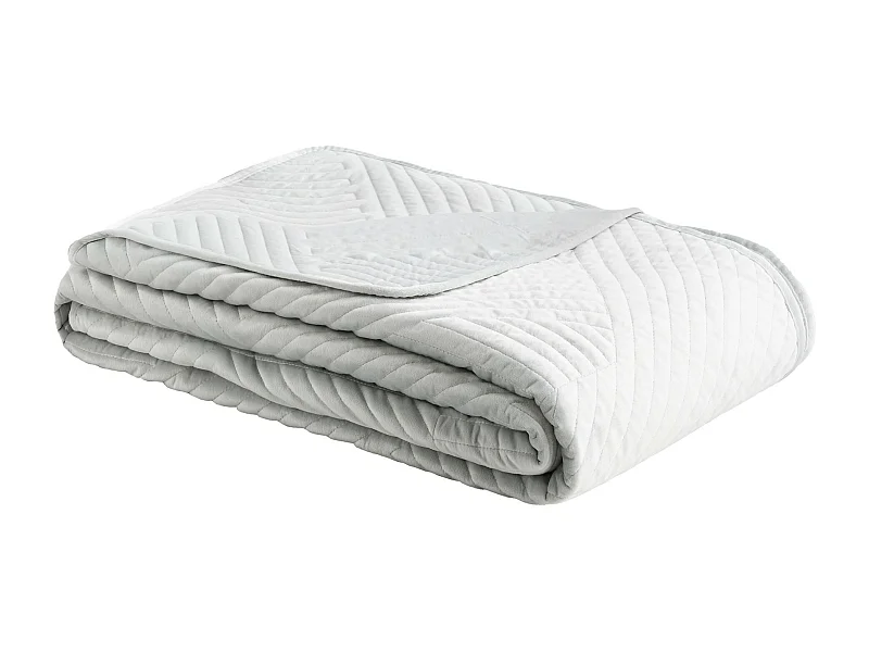 Elegante Tagesdecke Minister, 200x220 cm, Hellgrau